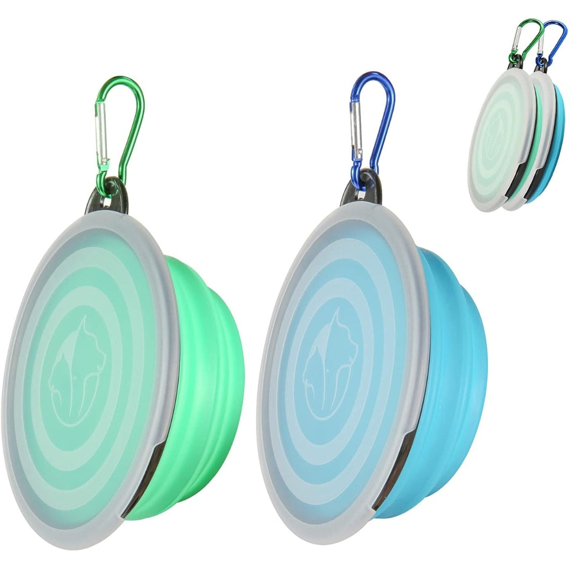 Rest Stop Bowls 2-pack with lids and carabiners