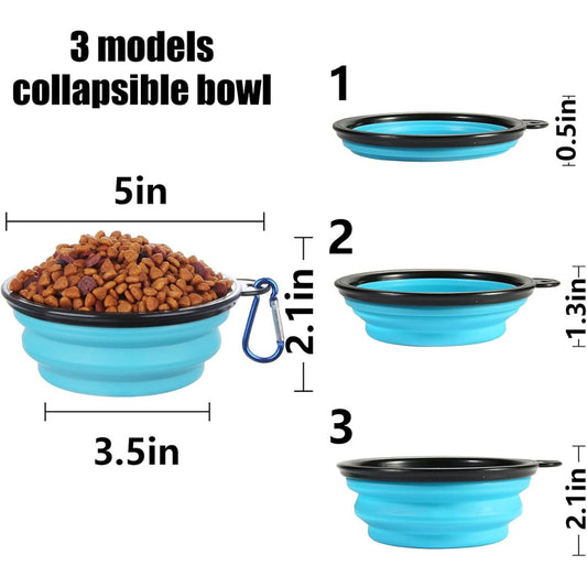 5-inch collapsible travel bowl for small dogs